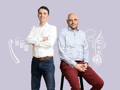 Снимка Стефан Тъмнев и Цанко Арабаджиев