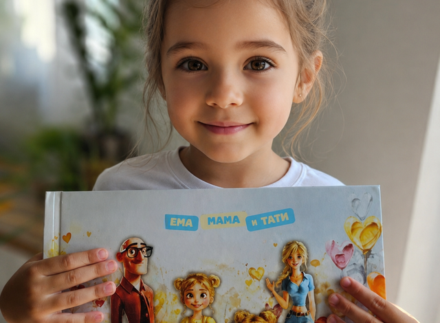 момиче с книга