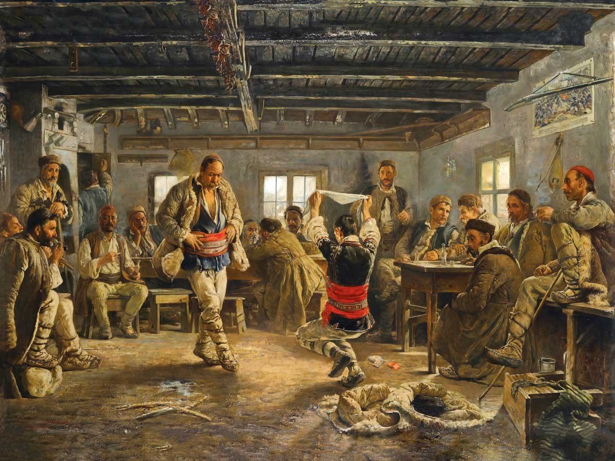 Картината "Ръченица" от Иван Мърквичка