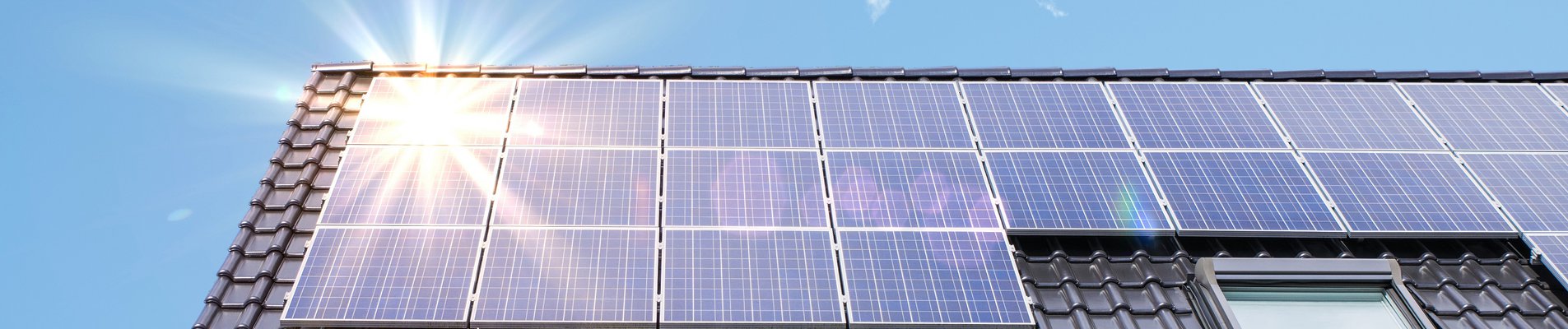 Photovoltaic panels on the roof