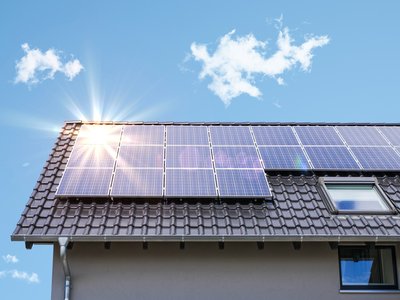 Photovoltaic panels on the roof
